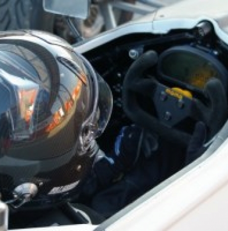 Calan Williams behind the wheel